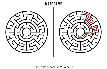 Juego de rompecabezas Circular Avanzado Y Solución	