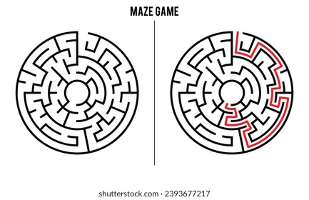 Advanced Circular Maze Puzzle Game And Solution	