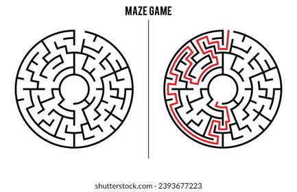Juego de rompecabezas Circular Avanzado Y Solución	