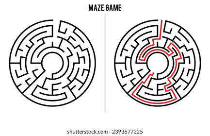 Advanced Circular Maze Puzzle Game And Solution	