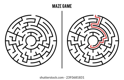 Advanced Circular Maze Puzzle Game And Solution	