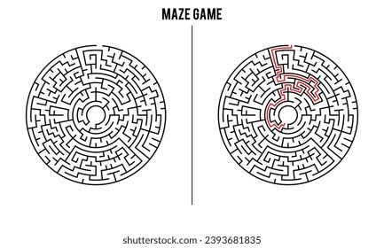 Advanced Circular Maze Puzzle Game And Solution	