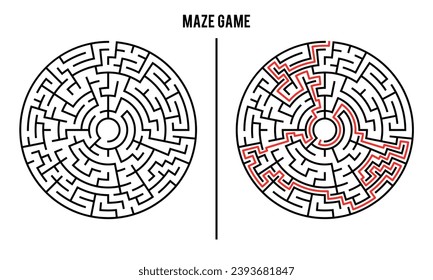 Advanced Circular Maze Puzzle Game And Solution	