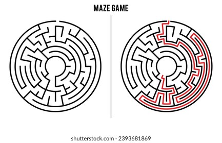 Advanced Circle Maze Puzzle Game und Lösung	