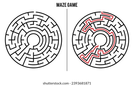 Advanced Circular Maze Puzzle Game And Solution	