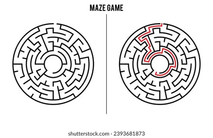 Advanced Circular Maze Puzzle Game And Solution	