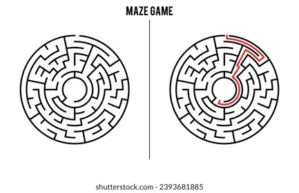 Advanced Circular Maze Puzzle Game And Solution	