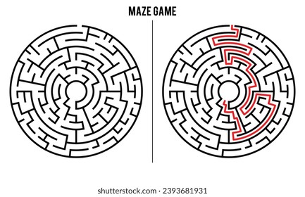 Advanced Circular Maze Puzzle Game And Solution	