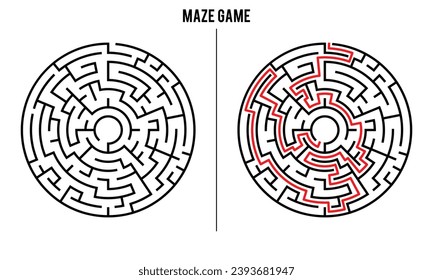 Advanced Circular Maze Puzzle Game And Solution	