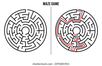 Advanced Circular Maze Puzzle Game And Solution	