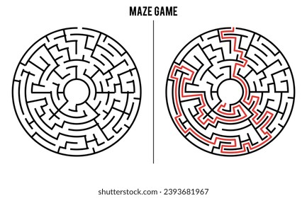 Advanced Circular Maze Puzzle Game And Solution	