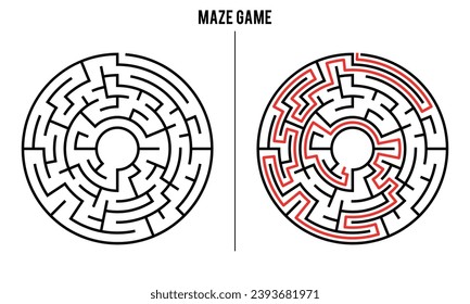 Advanced Circular Maze Puzzle Game And Solution	