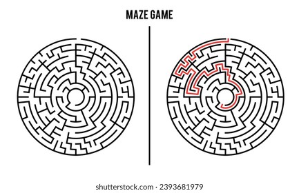 Advanced Circular Maze Puzzle Game And Solution	
