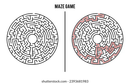 Juego de rompecabezas Circular Avanzado Y Solución	