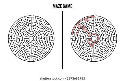 Advanced Circular Maze Puzzle Game And Solution	