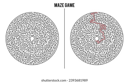 Juego de rompecabezas Circular Avanzado Y Solución	