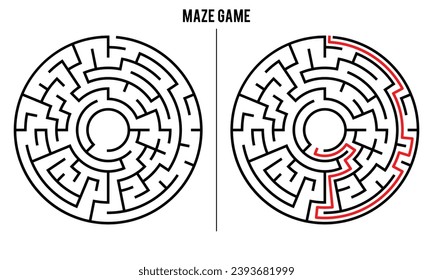 Advanced Circular Maze Puzzle Game And Solution	