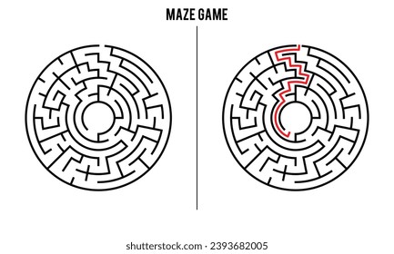 Advanced Circular Maze Puzzle Game And Solution	