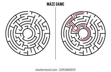 Advanced Circular Maze Puzzle Game And Solution	