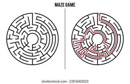 Advanced Circular Maze Puzzle Game And Solution	