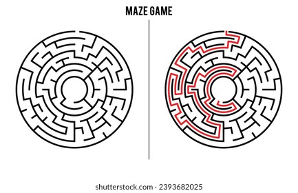 Advanced Circular Maze Puzzle Game And Solution	