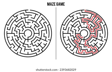 Advanced Circular Maze Puzzle Game And Solution	