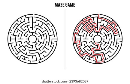 Advanced Circular Maze Puzzle Game And Solution	