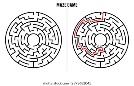 Advanced Circular Maze Puzzle Game And Solution	