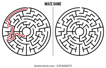 Advanced Circular Maze Puzzle Game And Solution	