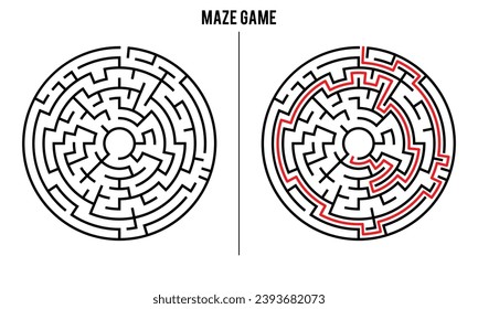 Advanced Circular Maze Puzzle Game And Solution	