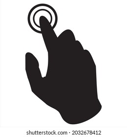 advanced computer push icon commonly used on computers