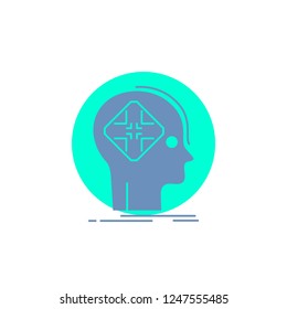 Advanced, cyber, future, human, mind Glyph Icon.