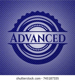 Advanced emblem with jean background