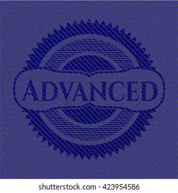 Advanced emblem with jean high quality background