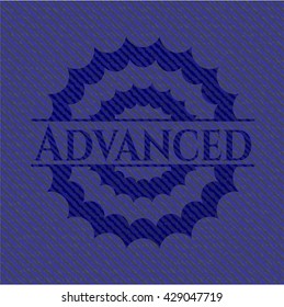 Advanced emblem with jean high quality background