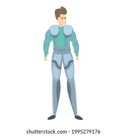 Advanced exoskeleton icon. Cartoon of Advanced exoskeleton vector icon for web design isolated on white background