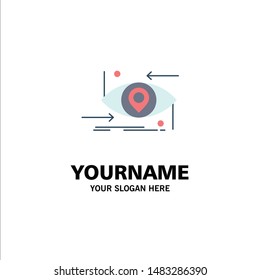 Advanced, future, gen, science, technology, eye Flat Color Icon Vector
