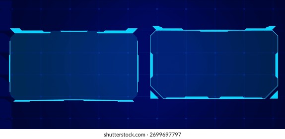 Anuncio de Vector de interfaz de holograma avanzado
