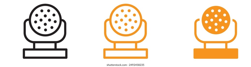 Advanced Laser Lamp Icon for Technology and Precision Tools Graphics Ideal for Representing Laser Equipment and High-Tech Lighting