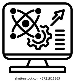 Advanced Placement (AP) Science Subjects Symbolzeile Vektorgrafik