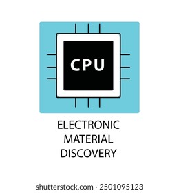 Icono de Ciencia de material cuántico avanzado con trazo editable.