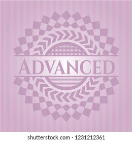 Advanced retro pink emblem