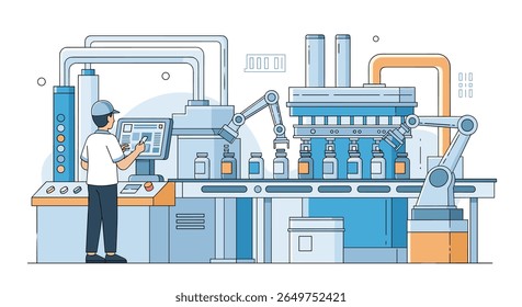 Automação robótica avançada aprimora linhas de produção de fabricação modernas com controle de precisão e eficiência