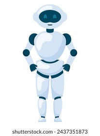 advanced robotics android illustration vector