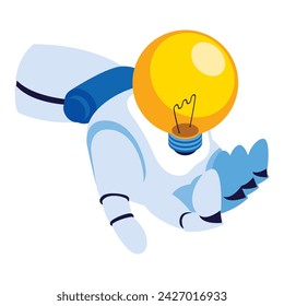 vector de ilustración artificial de robótica avanzada
