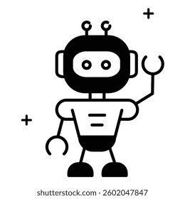Advanced Robotics Technology Artificial Intelligence Vector Icon design