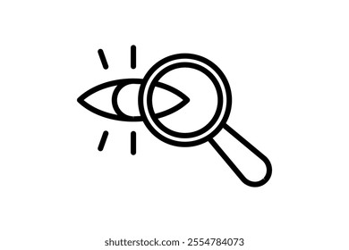 Advanced Search icon. icon related to Search. suitable for web site, app, user interfaces, printable etc. flat line icon style. simple vector design editable