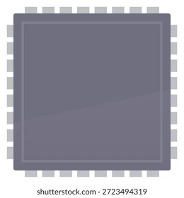 Advanced Semiconductor Chip Integrated with Artificial Intelligence Technology Digital Concept Illustration