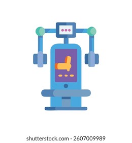Advanced Smart Gym Personal Trainer Icon. Design of Fitness and Gym Icons.