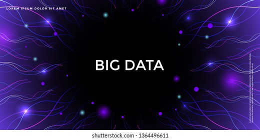 Advanced technology background, Abstract big data concept illustration